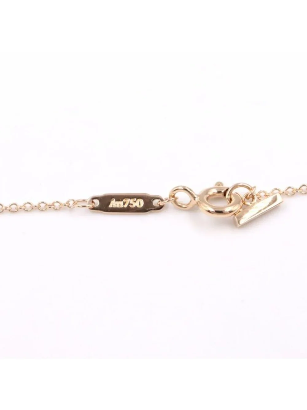 Tiffany & Co Necklace T Smile Small 41 46 cm 18k Pink Gold - Picture 4 of 8